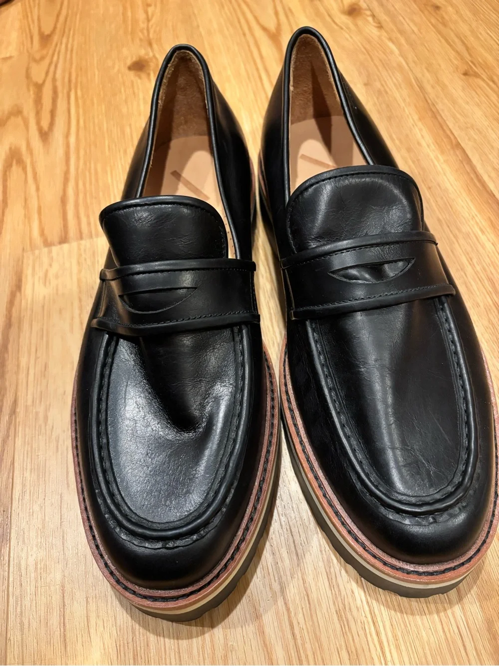 Saturdays NYC Idris Leather Chunky Penny Loafers Men’s Size 11